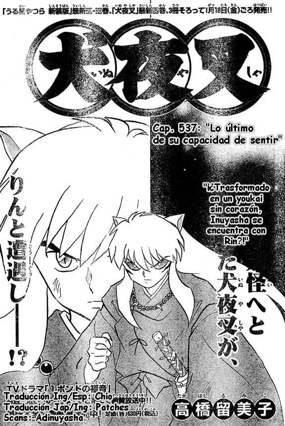 Inuyasha Capítulo 537 en Línea - página 1