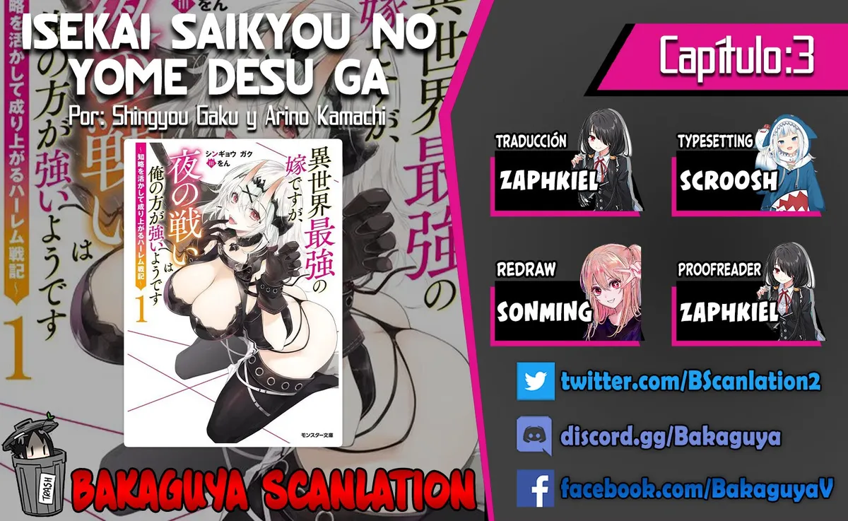 Isekai Saikyou no Yome desu ga, Yoru no Tatakai wa Ore no Hou ga Tsuyoi You desu ~ Chiryaku o Ikashite Nariagaru Harem Senki Capítulo 3 en Línea - página 1