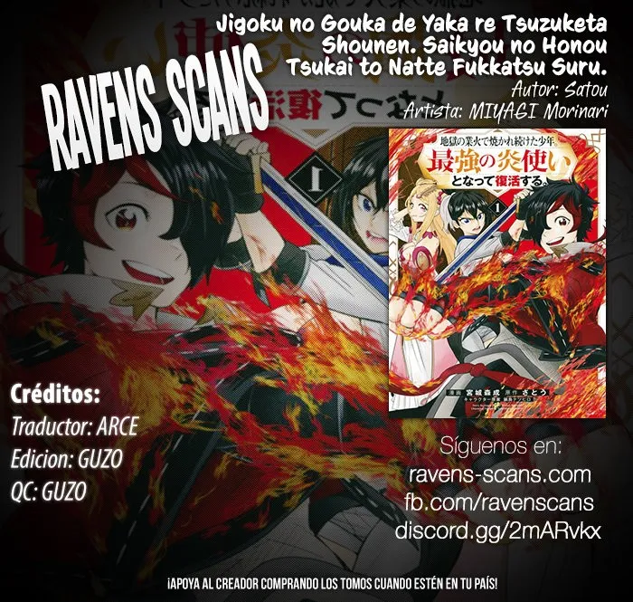 Jigoku no Gouka de Yaka re Tsuzuketa Shounen. Saikyou no Honou Tsukai to Natte Fukkatsu Suru Capítulo 7 en Línea - página 1