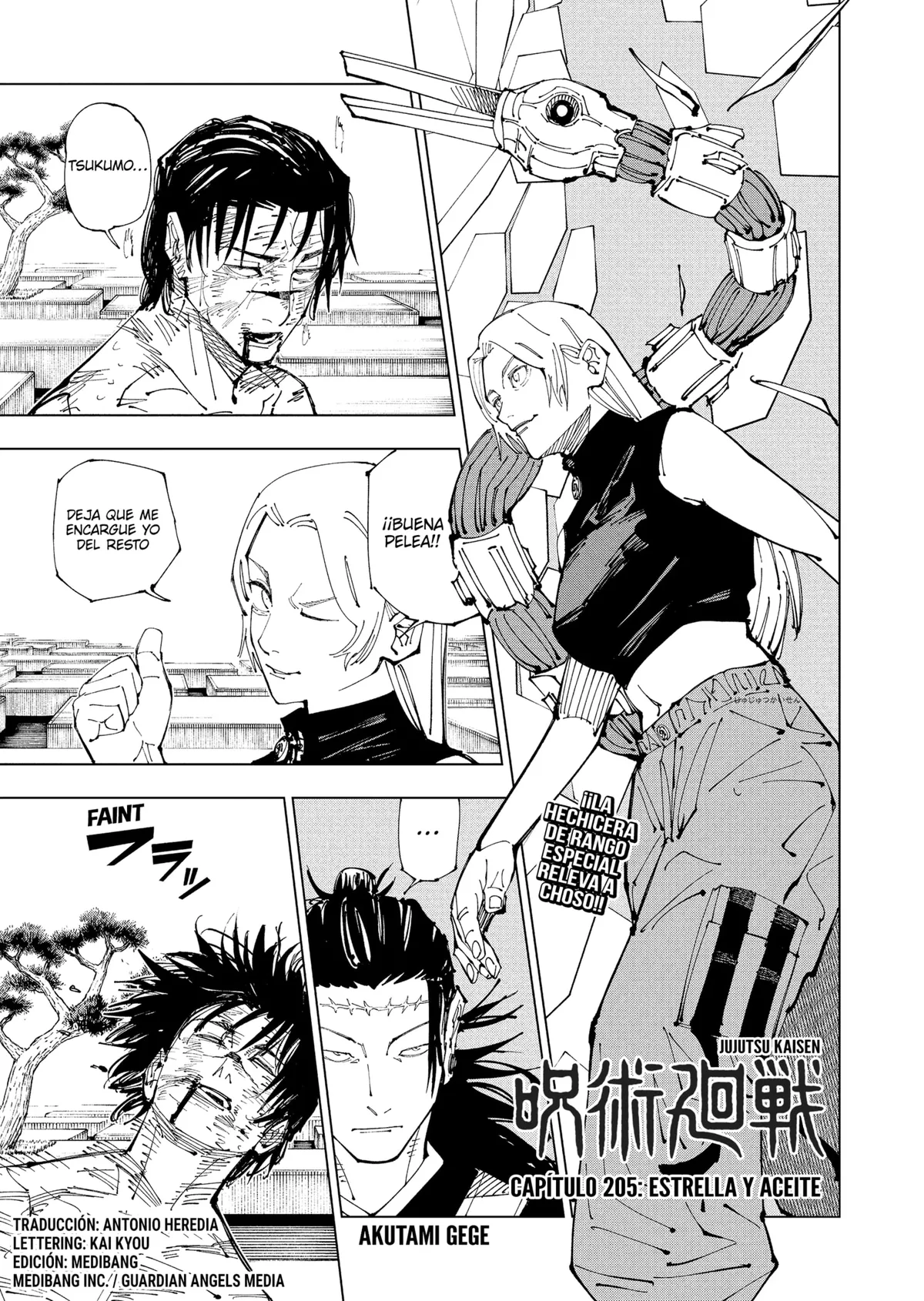 Jujutsu Kaisen Capítulo 205 en Línea - página 1