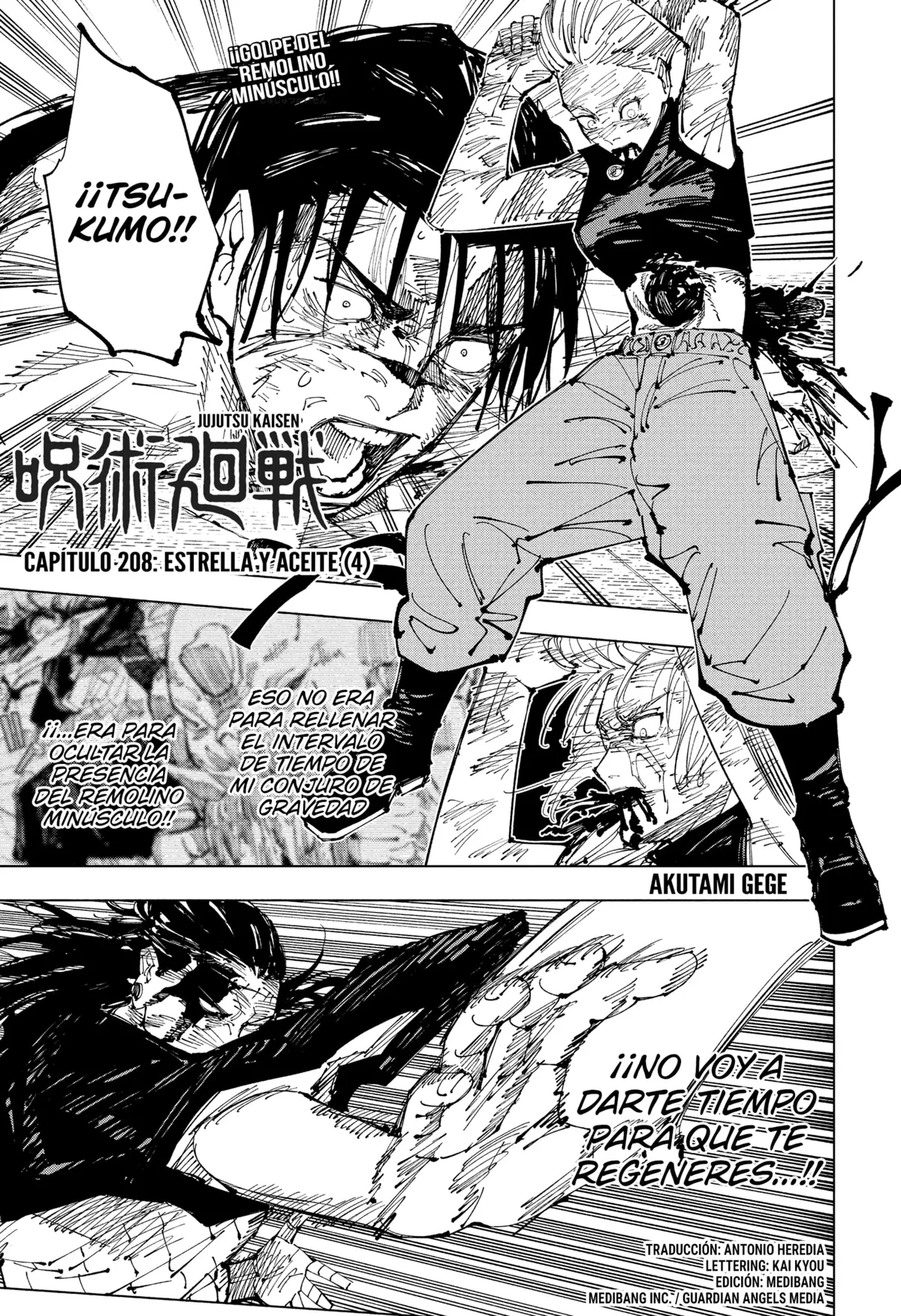 Jujutsu Kaisen Capítulo 208 en Línea - página 1