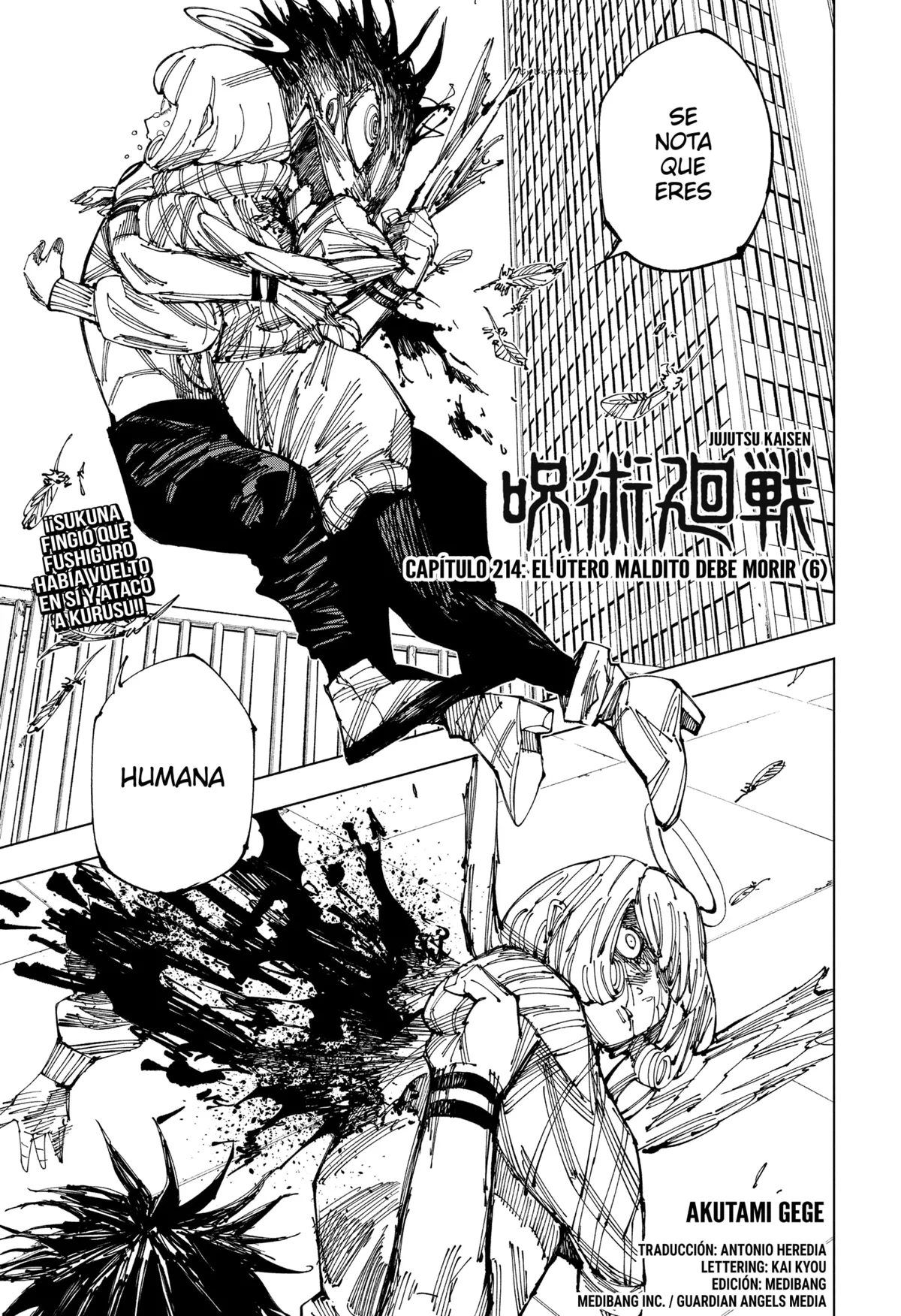 Jujutsu Kaisen Capítulo 214 en Línea - página 1