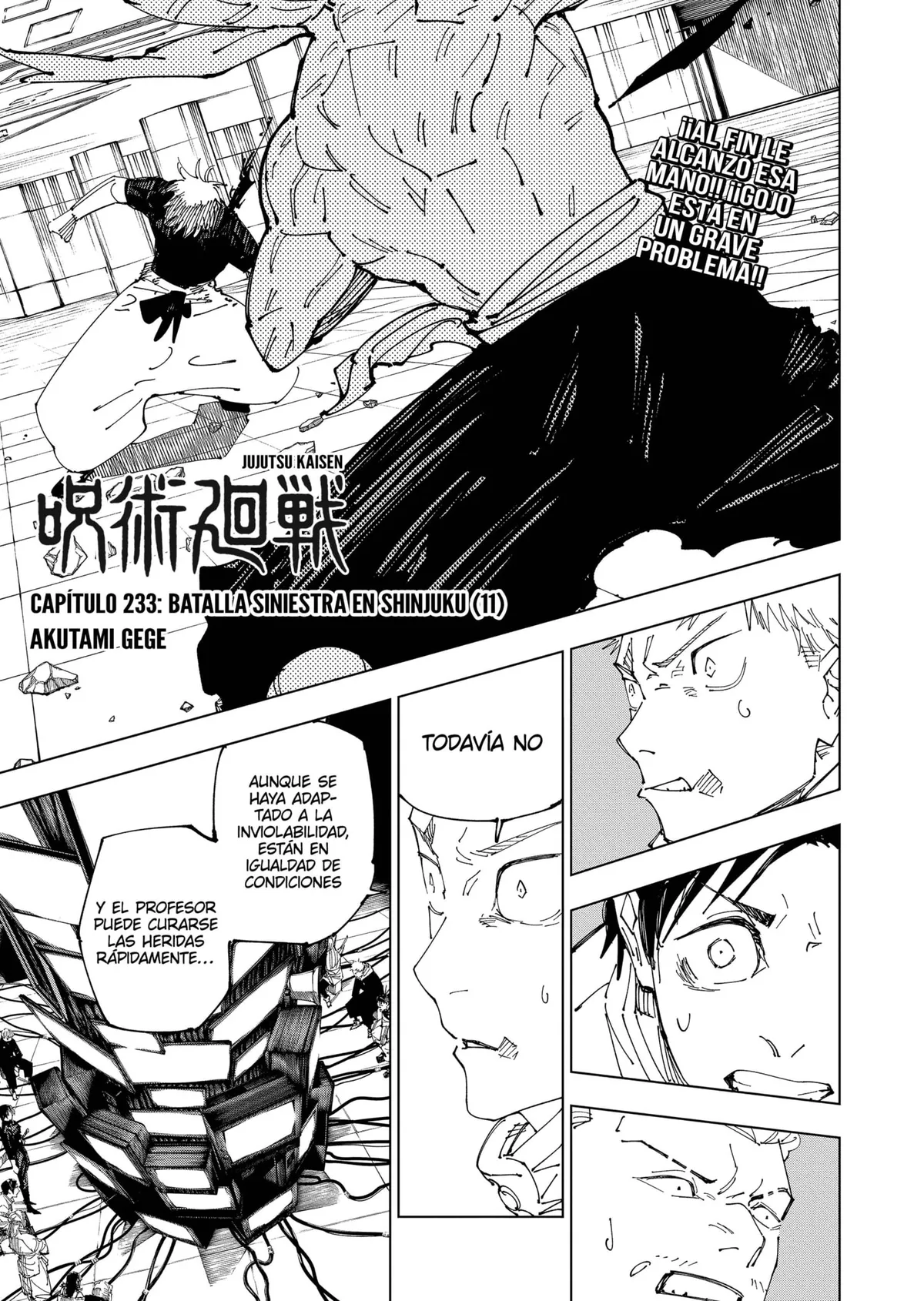 Jujutsu Kaisen Capítulo 233 en Línea - página 1
