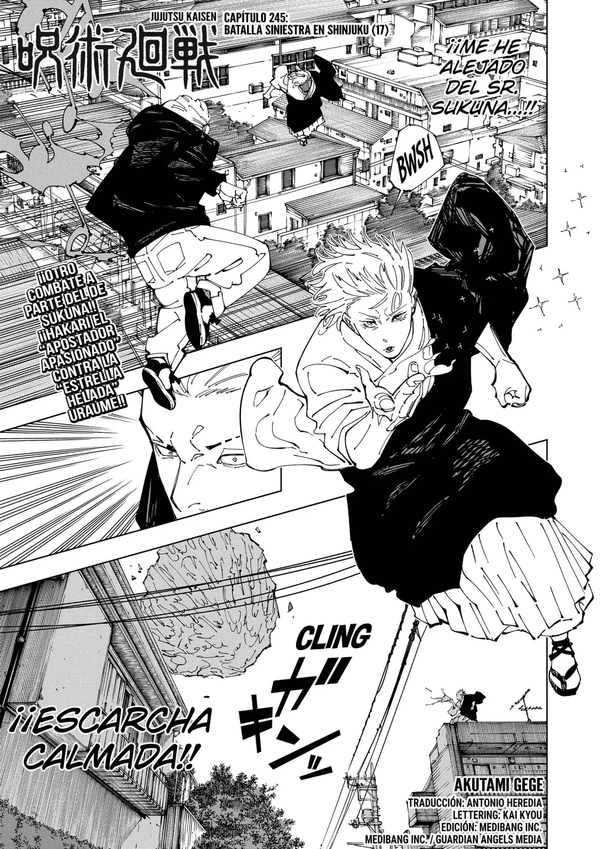 Jujutsu Kaisen Capítulo 245 en Línea - página 1