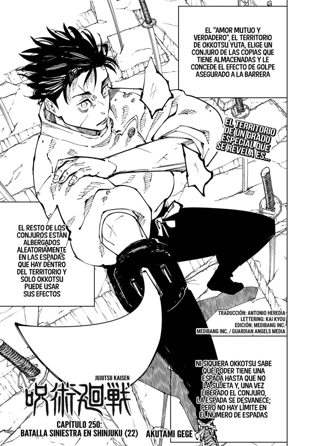 Jujutsu Kaisen Capítulo 250 en Línea - página 1