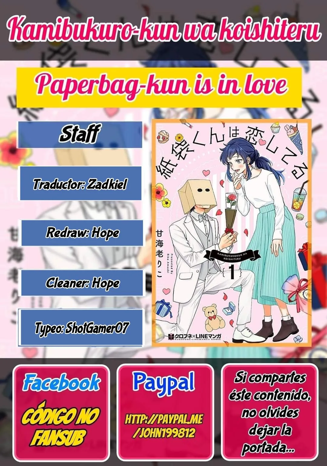 Kamibukuro-kun wa koishiteru Capítulo 14 en Línea - página 1