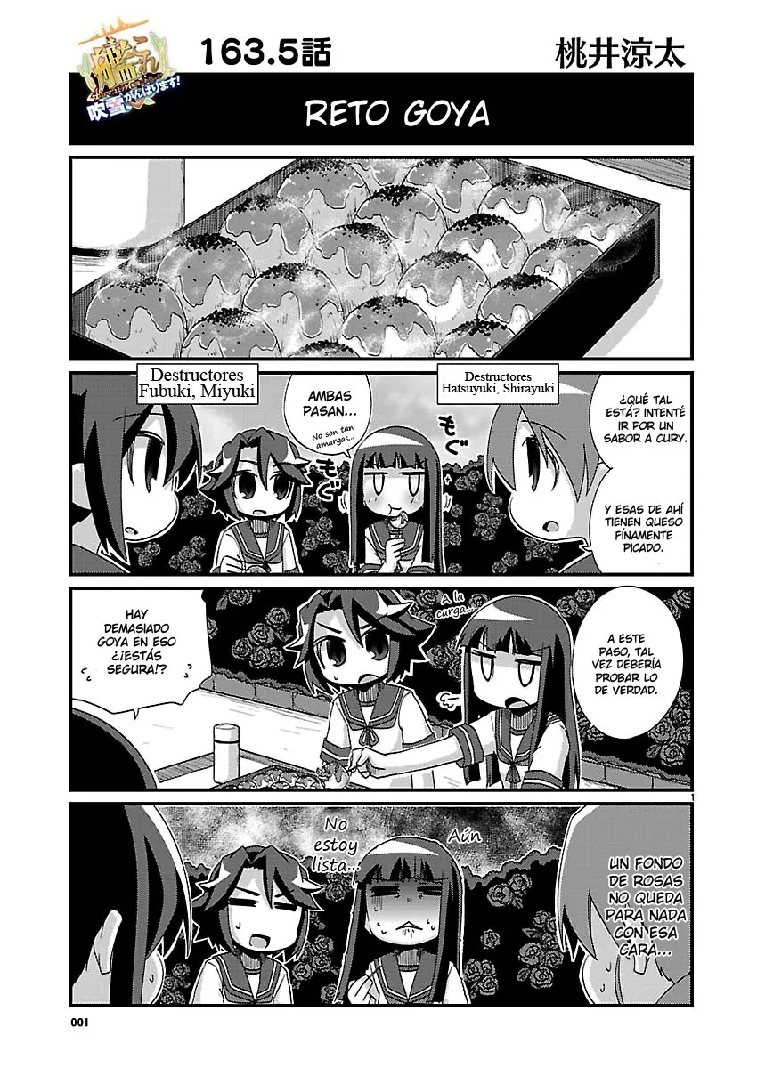 Kantai Collection 4-koma Comic: Fubuki- Ganbarimasu! Capítulo 163.5 en Línea - página 1
