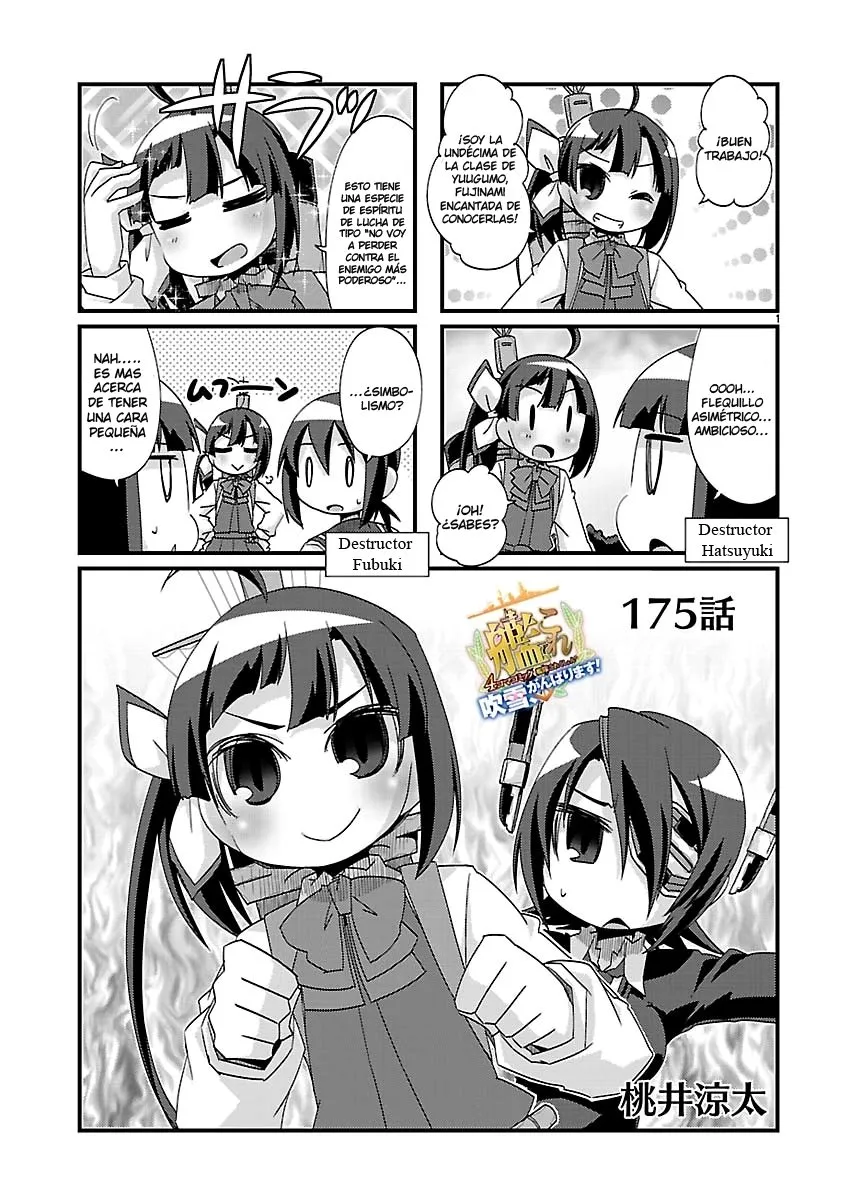Kantai Collection 4-koma Comic: Fubuki- Ganbarimasu! Capítulo 175 en Línea - página 1