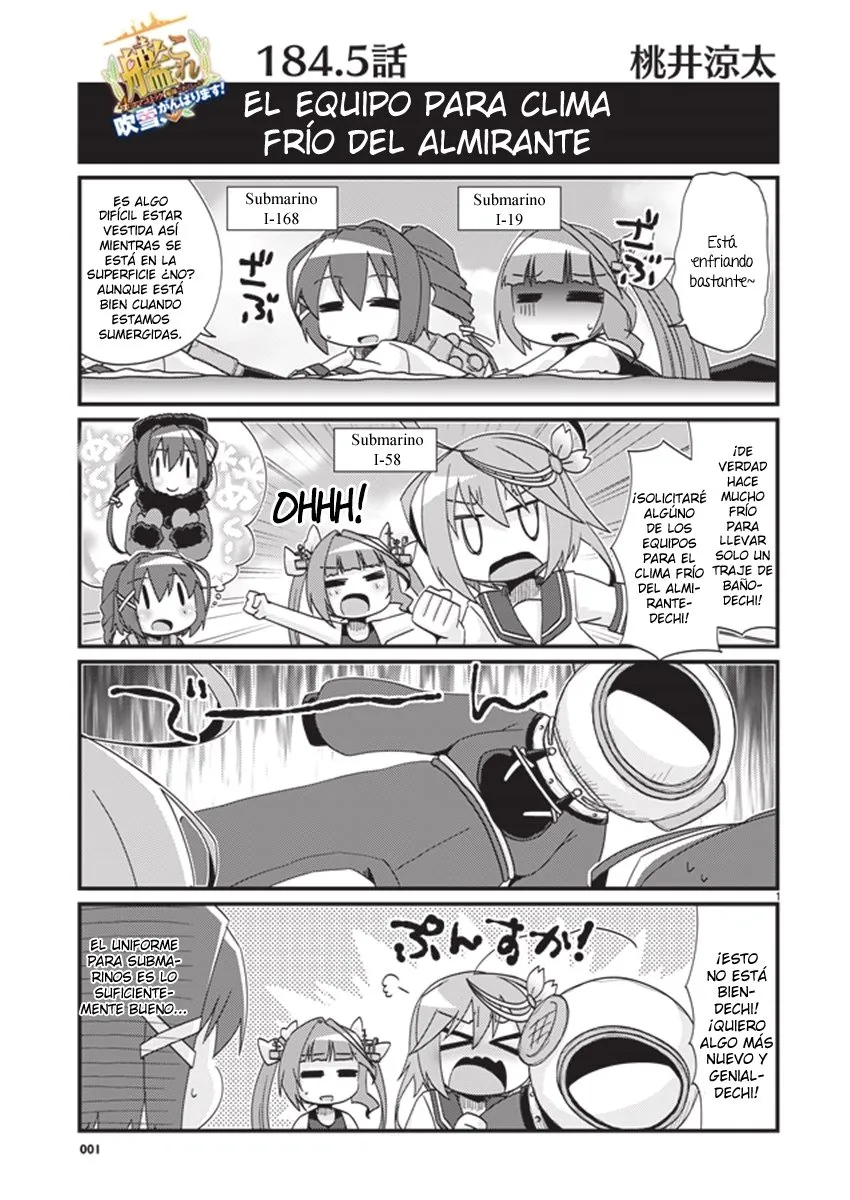 Kantai Collection 4-koma Comic: Fubuki- Ganbarimasu! Capítulo 184.5 en Línea - página 1