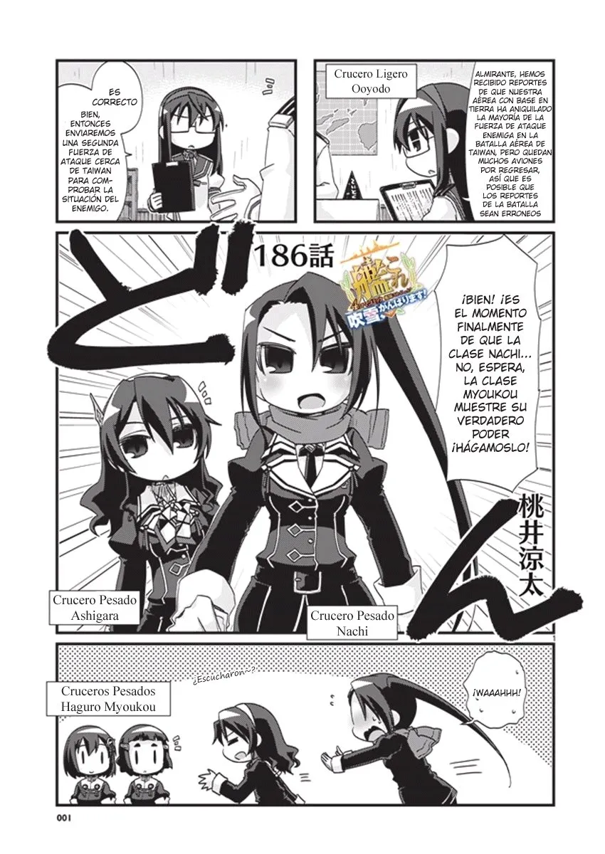 Kantai Collection 4-koma Comic: Fubuki- Ganbarimasu! Capítulo 186 en Línea - página 1