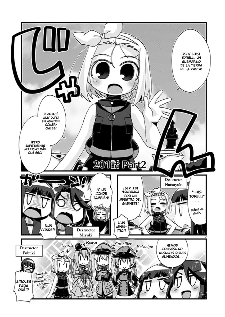 Kantai Collection 4-koma Comic: Fubuki- Ganbarimasu! Capítulo 201.1 en Línea - página 1