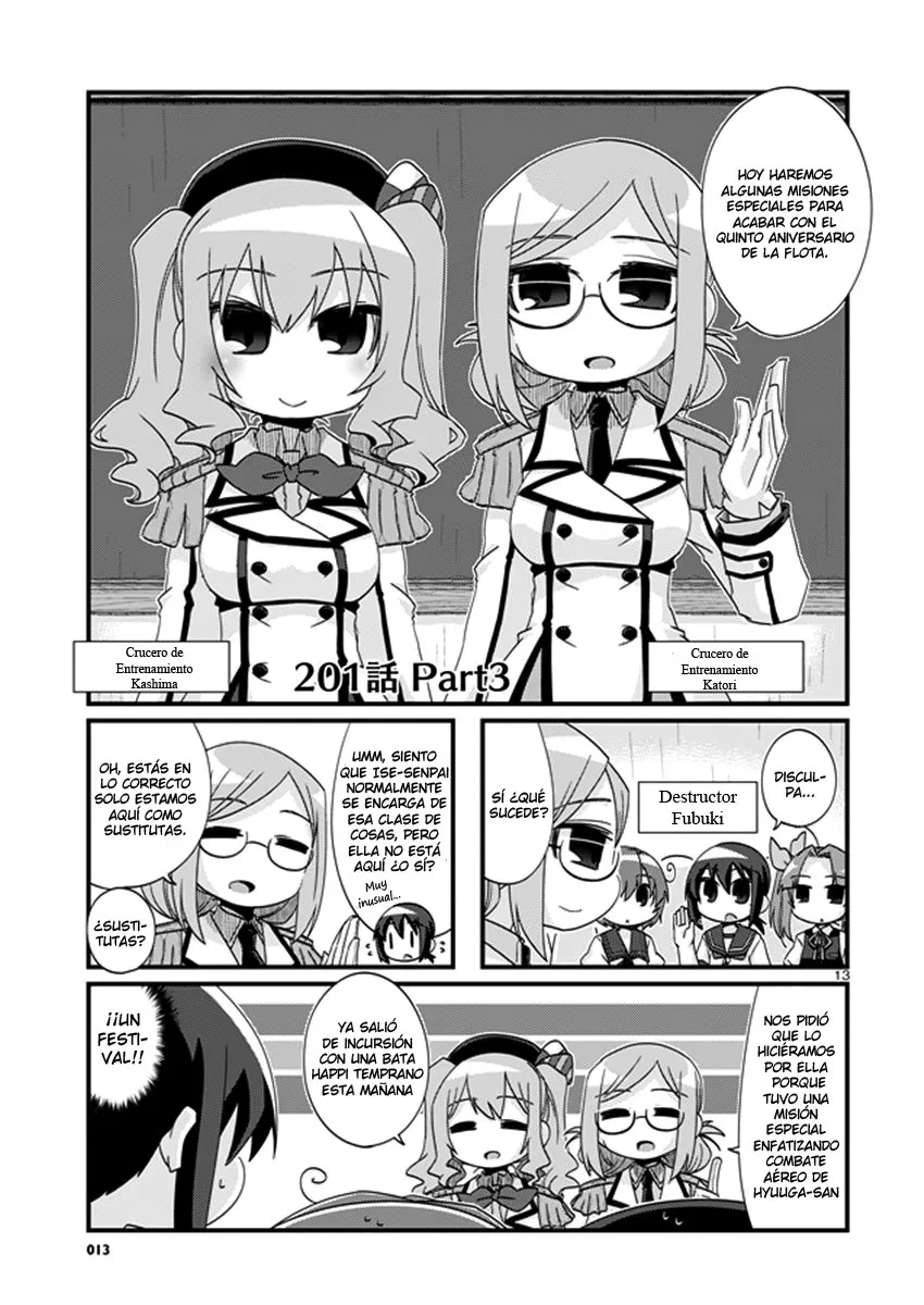 Kantai Collection 4-koma Comic: Fubuki- Ganbarimasu! Capítulo 201.2 en Línea - página 1
