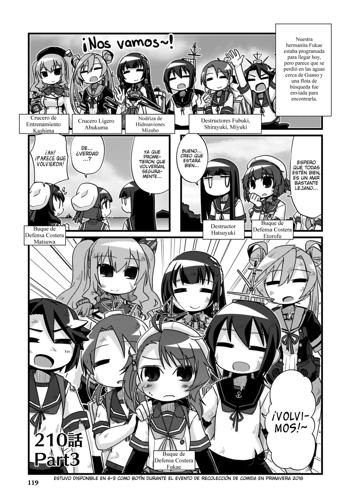 Kantai Collection 4-koma Comic: Fubuki- Ganbarimasu! Capítulo 210.2 en Línea - página 1