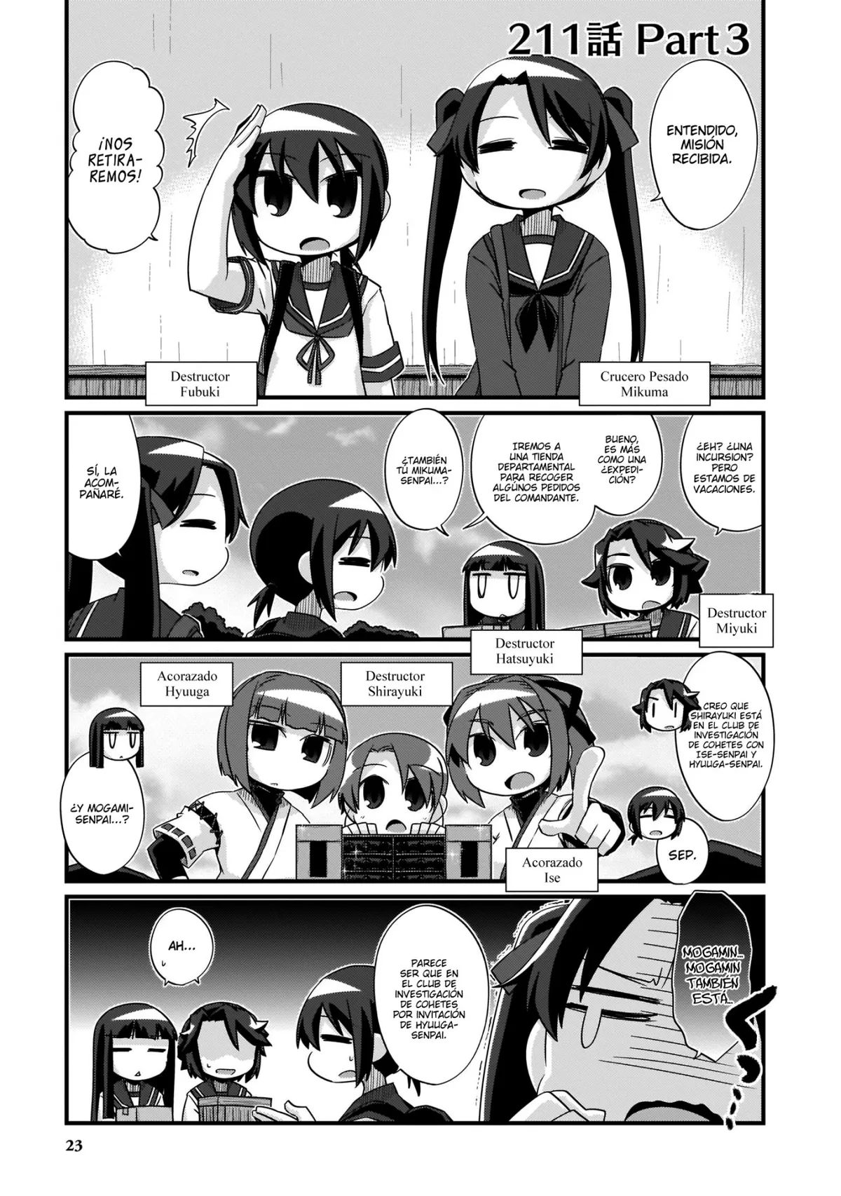 Kantai Collection 4-koma Comic: Fubuki- Ganbarimasu! Capítulo 211.2 en Línea - página 1
