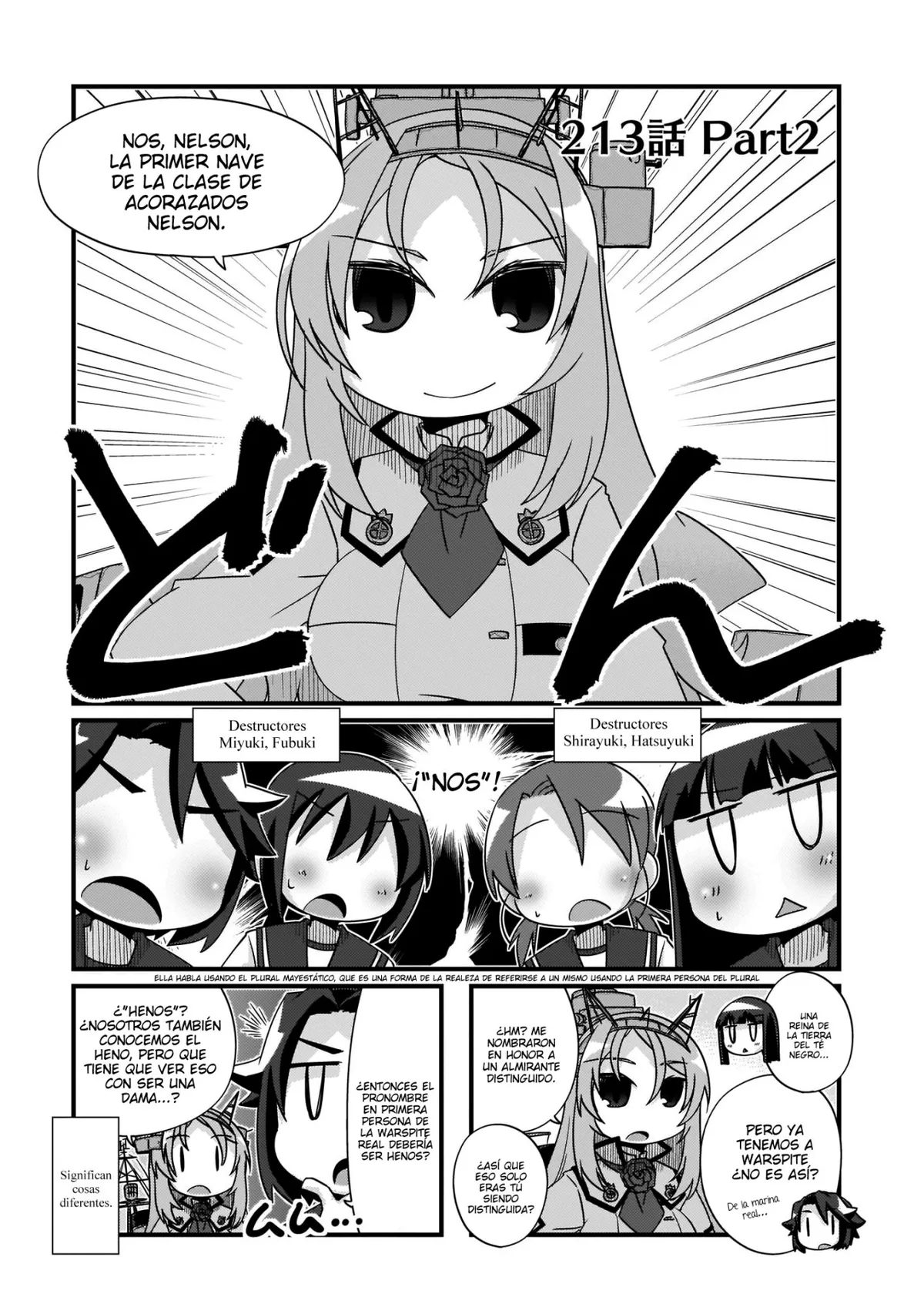 Kantai Collection 4-koma Comic: Fubuki- Ganbarimasu! Capítulo 213.1 en Línea - página 1