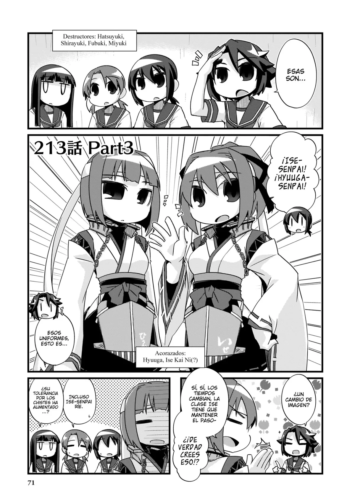 Kantai Collection 4-koma Comic: Fubuki- Ganbarimasu! Capítulo 213.2 en Línea - página 1
