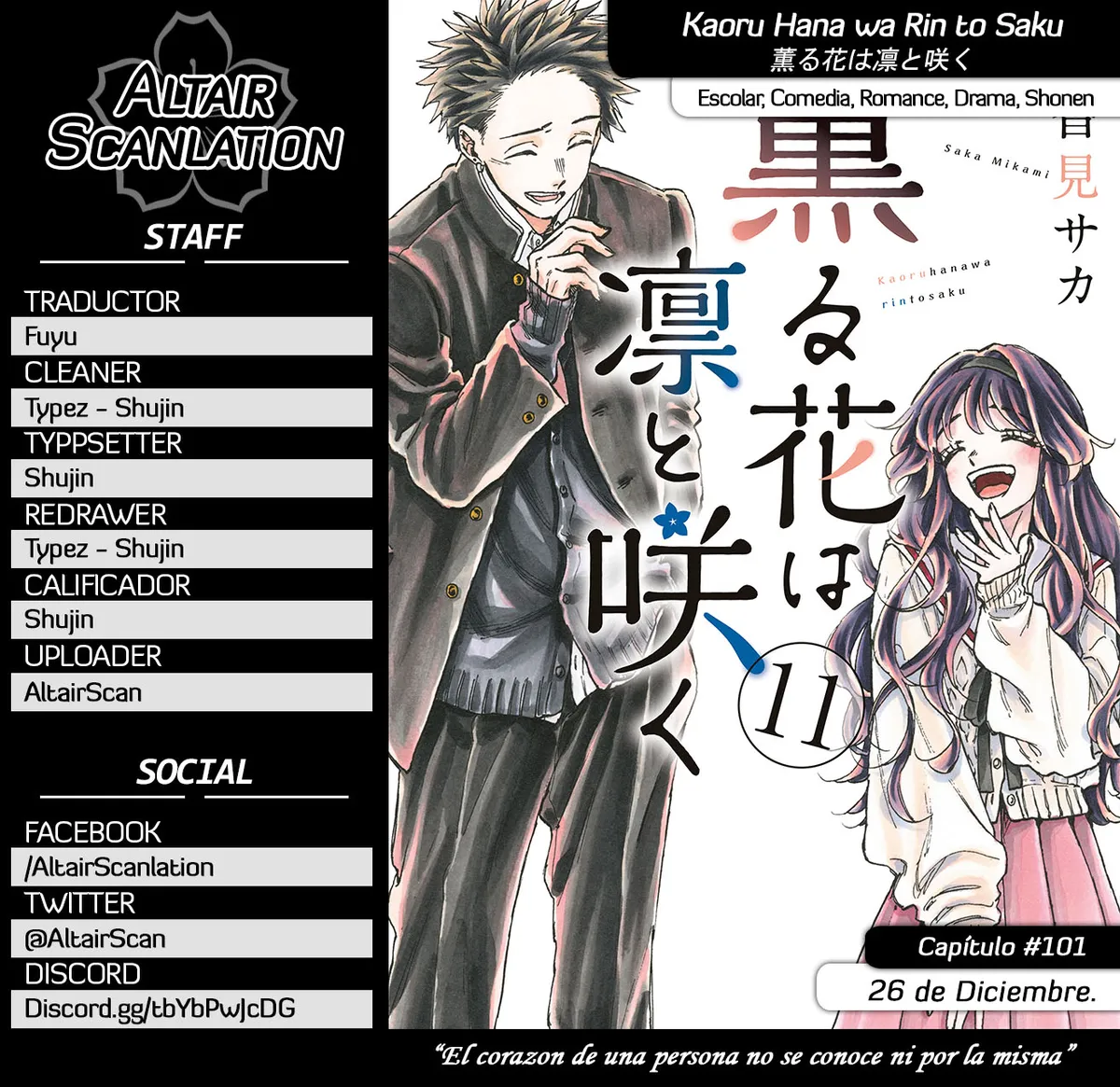 Kaoru Hana Wa Rin To Saku Capítulo 101 en Línea - página 1