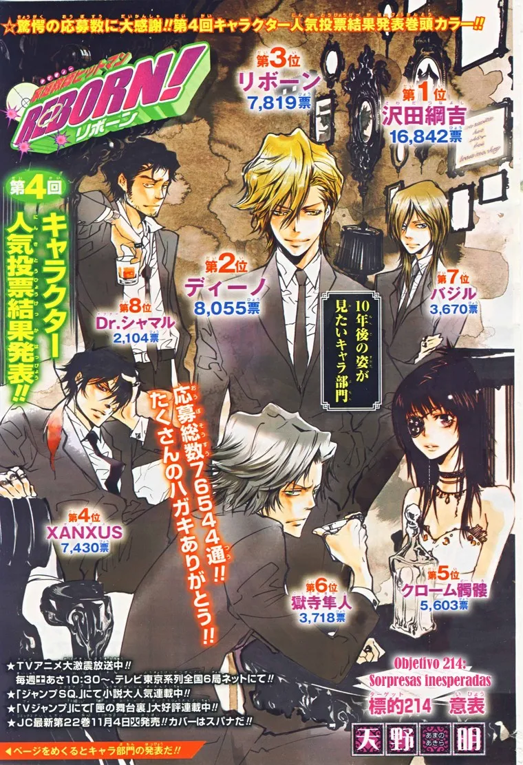 Katekyo Hitman Reborn! Capítulo 214 en Línea - página 1