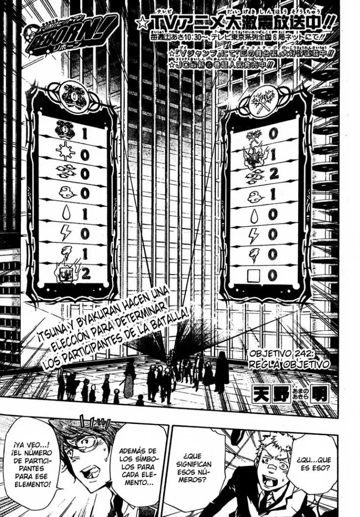 Katekyo Hitman Reborn! Capítulo 242 en Línea - página 1