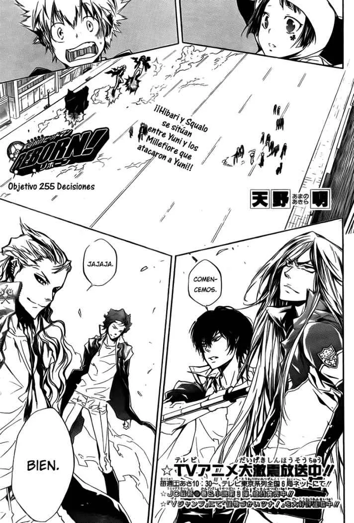 Katekyo Hitman Reborn! Capítulo 255 en Línea - página 1