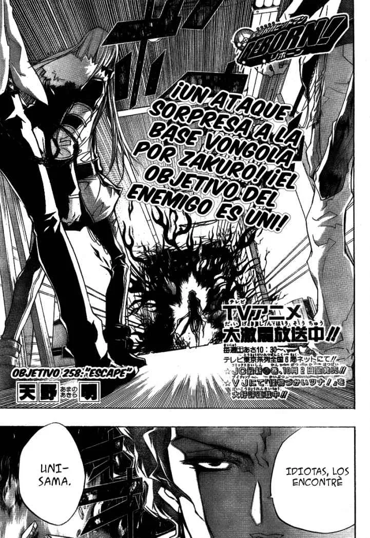 Katekyo Hitman Reborn! Capítulo 258 en Línea - página 1