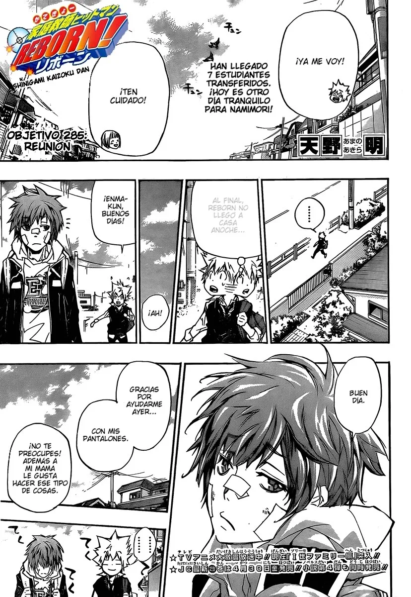 Katekyo Hitman Reborn! Capítulo 285 en Línea - página 1