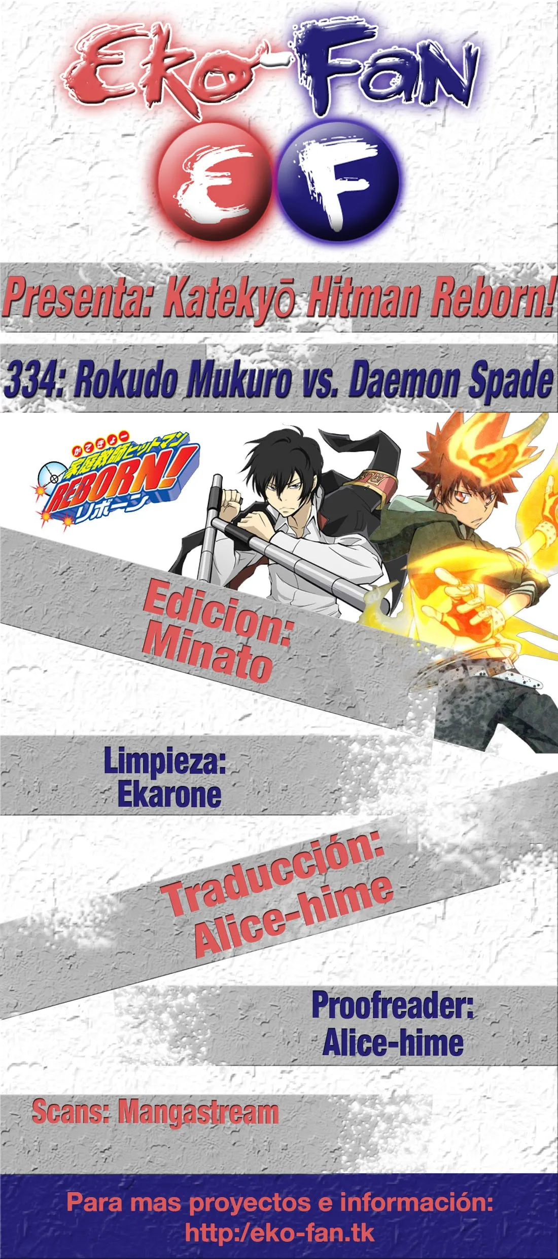 Katekyo Hitman Reborn! Capítulo 334 en Línea - página 1