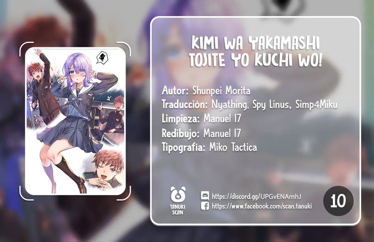 Kimi wa Yakamashi Tojite yo Kuchi wo! Capítulo 10 en Línea - página 1