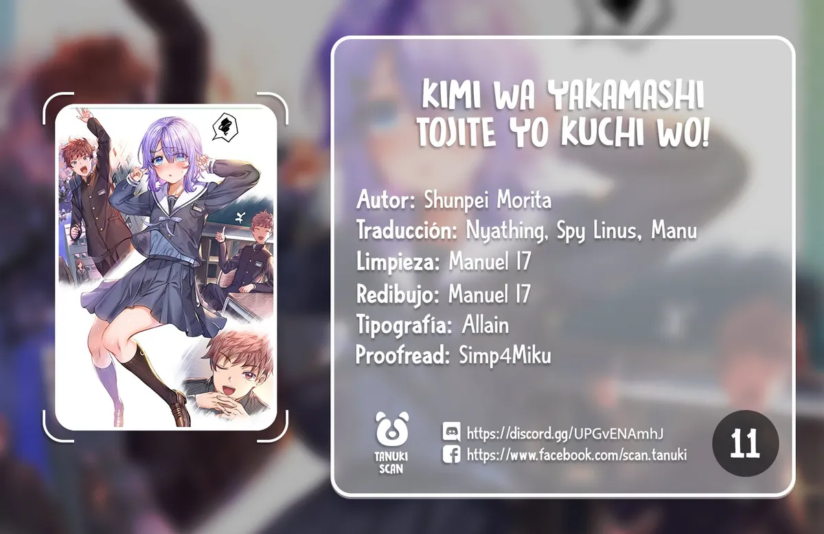 Kimi wa Yakamashi Tojite yo Kuchi wo! Capítulo 11 en Línea - página 1