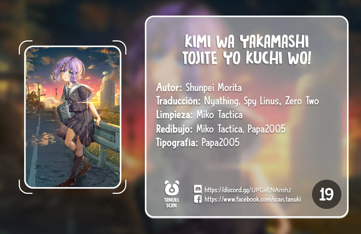 Kimi wa Yakamashi Tojite yo Kuchi wo! Capítulo 19 en Línea - página 1