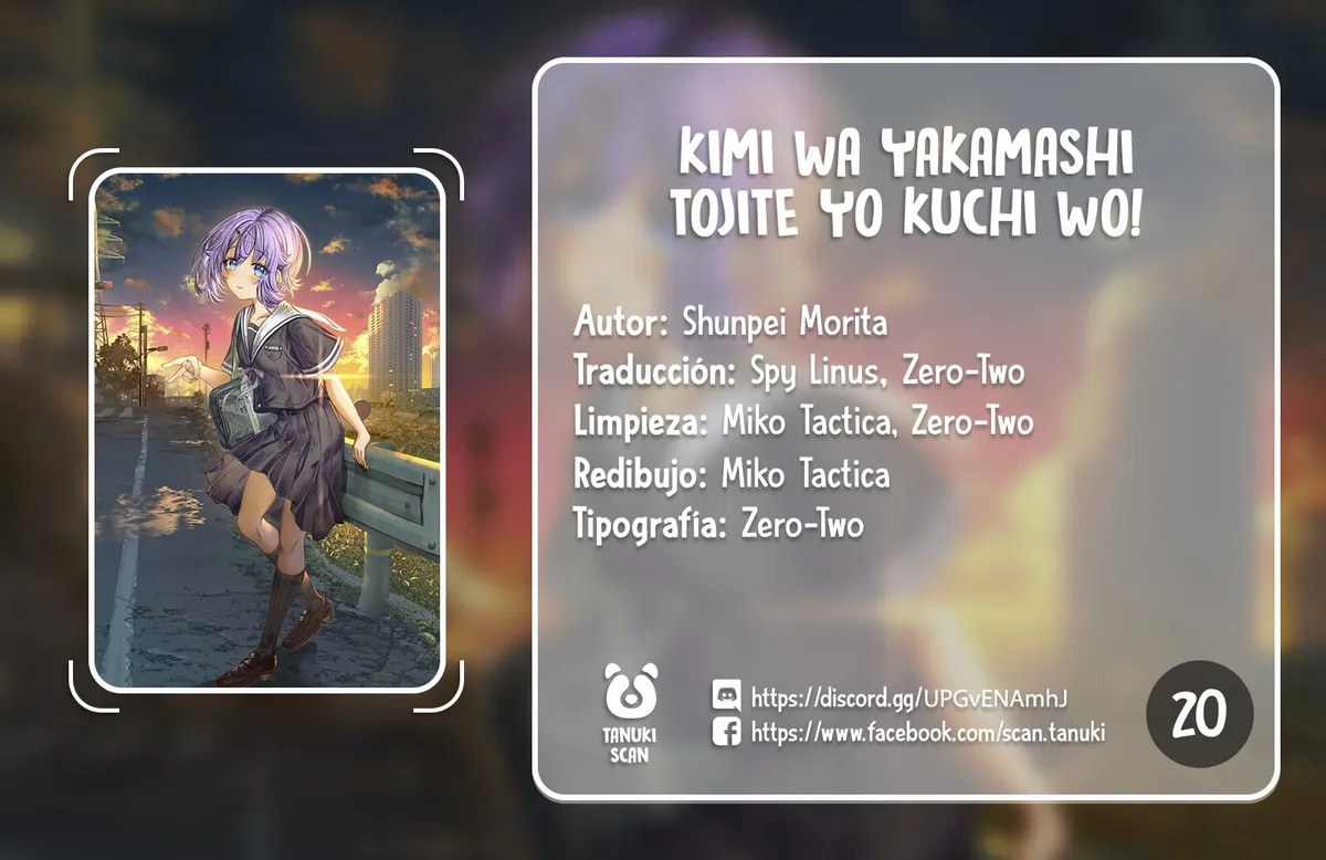 Kimi wa Yakamashi Tojite yo Kuchi wo! Capítulo 20 en Línea - página 1
