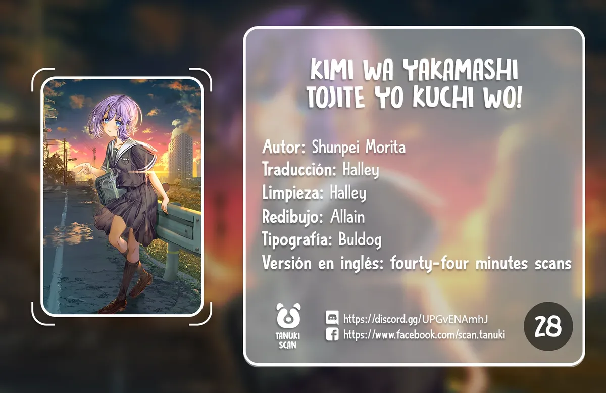 Kimi wa Yakamashi Tojite yo Kuchi wo! Capítulo 28 en Línea - página 1