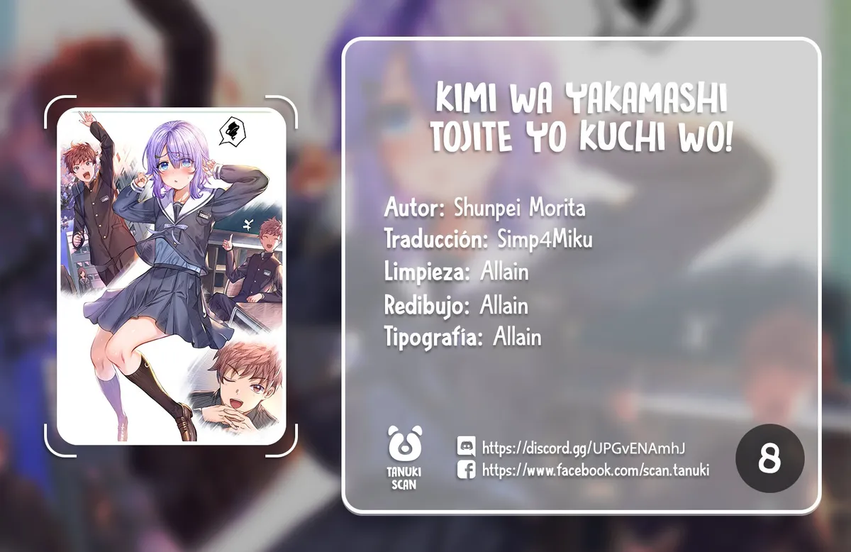 Kimi wa Yakamashi Tojite yo Kuchi wo! Capítulo 8 en Línea - página 1