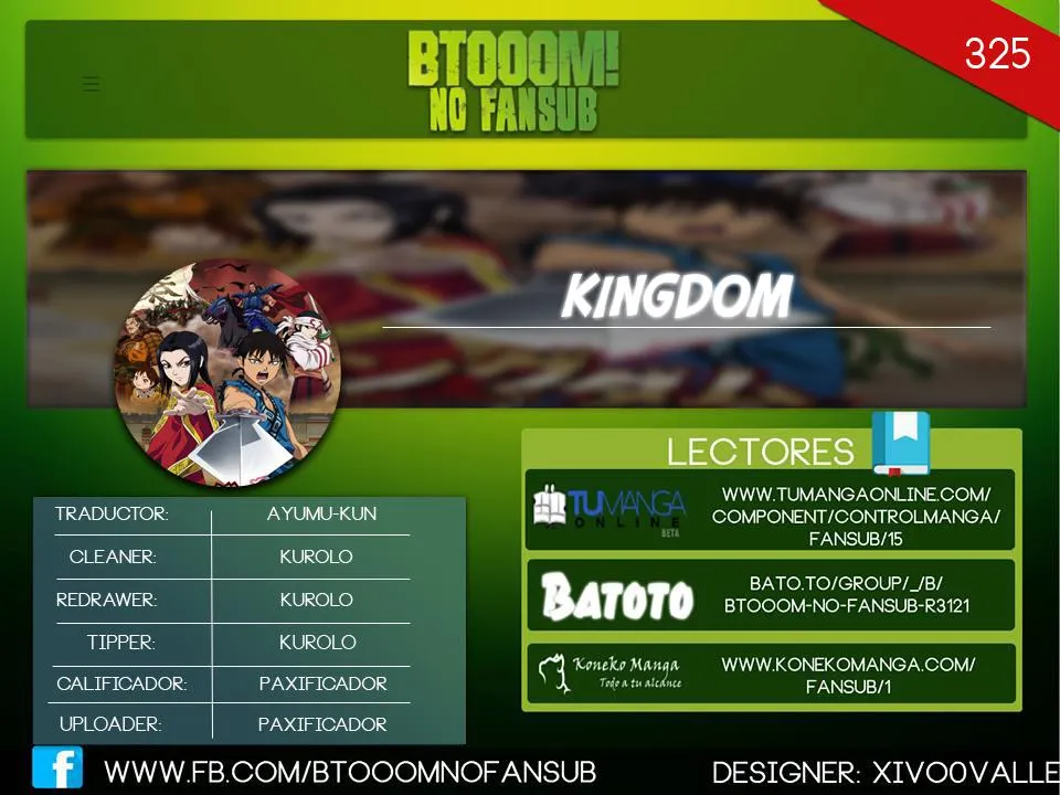 Kingdom Capítulo 325 en Línea - página 1