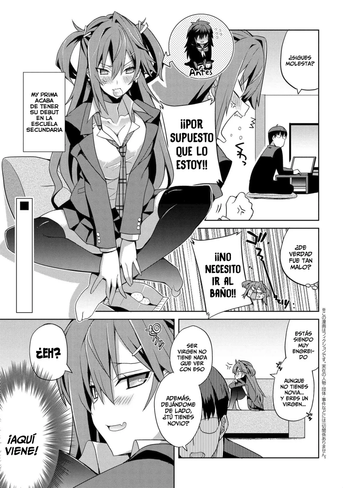Kōkō debyū shita jūmai ga maunto totte kuru. Capítulo 2 en Línea - página 1