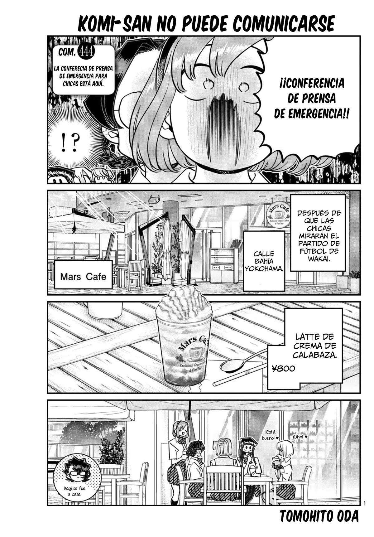 Komi-san wa Komyushou Desu Capítulo 444 en Línea - página 1