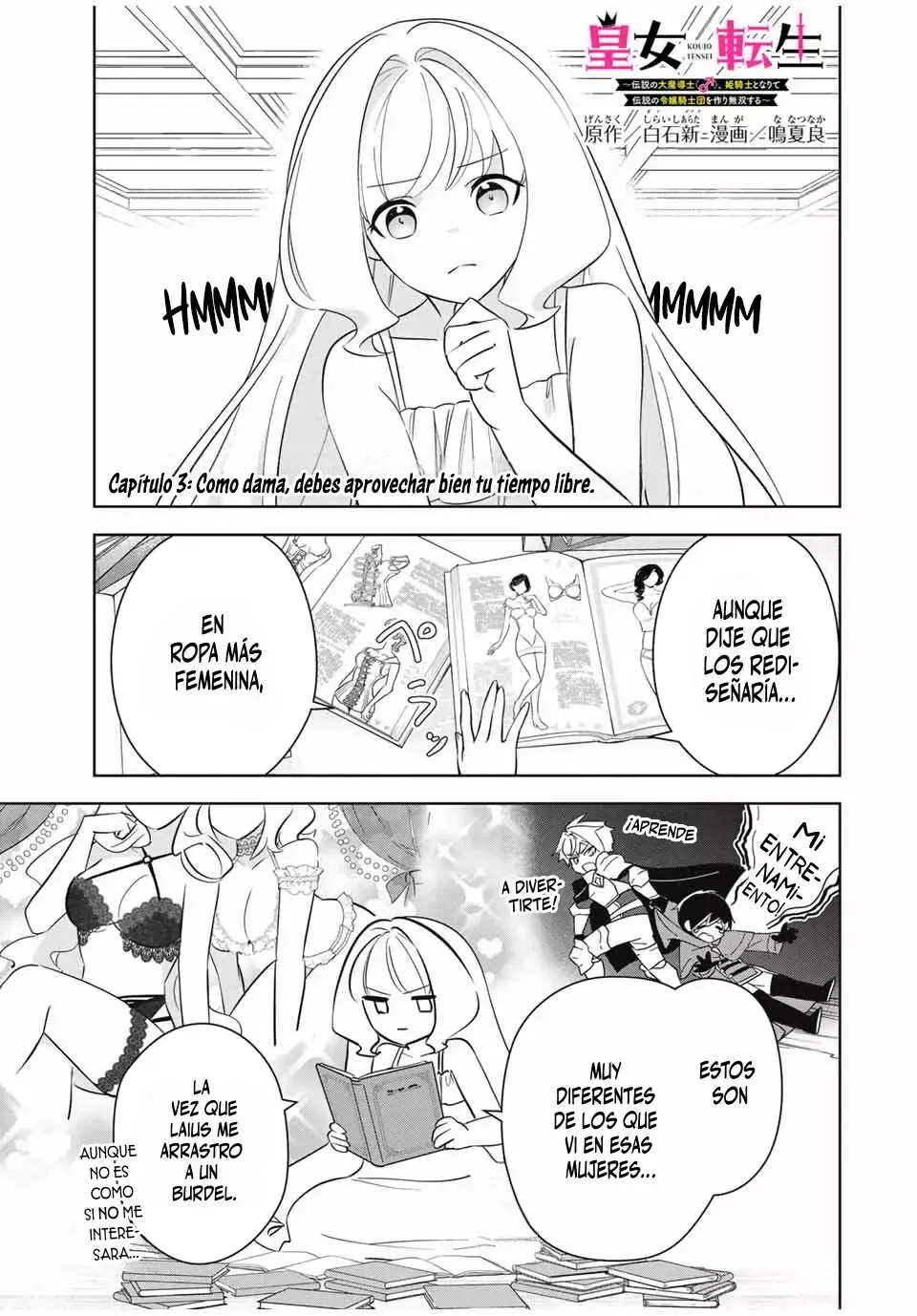 KOUJO TENSEI ~DENSETSU NO DAIMADOUSHI (♂), HIME KISHI TO NARITE DENSETSU NO REIJOU KISHIDAN WO TSUKURI MUSOU SURU Capítulo 3 en Línea - página 1
