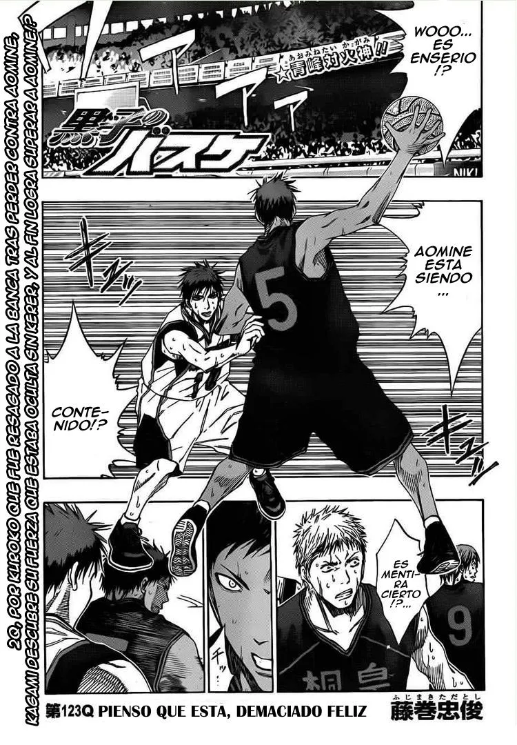 Kuroko no Basket Capítulo 123 en Línea - página 1