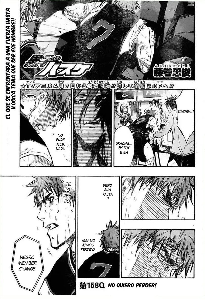 Kuroko no Basket Capítulo 158 en Línea - página 1