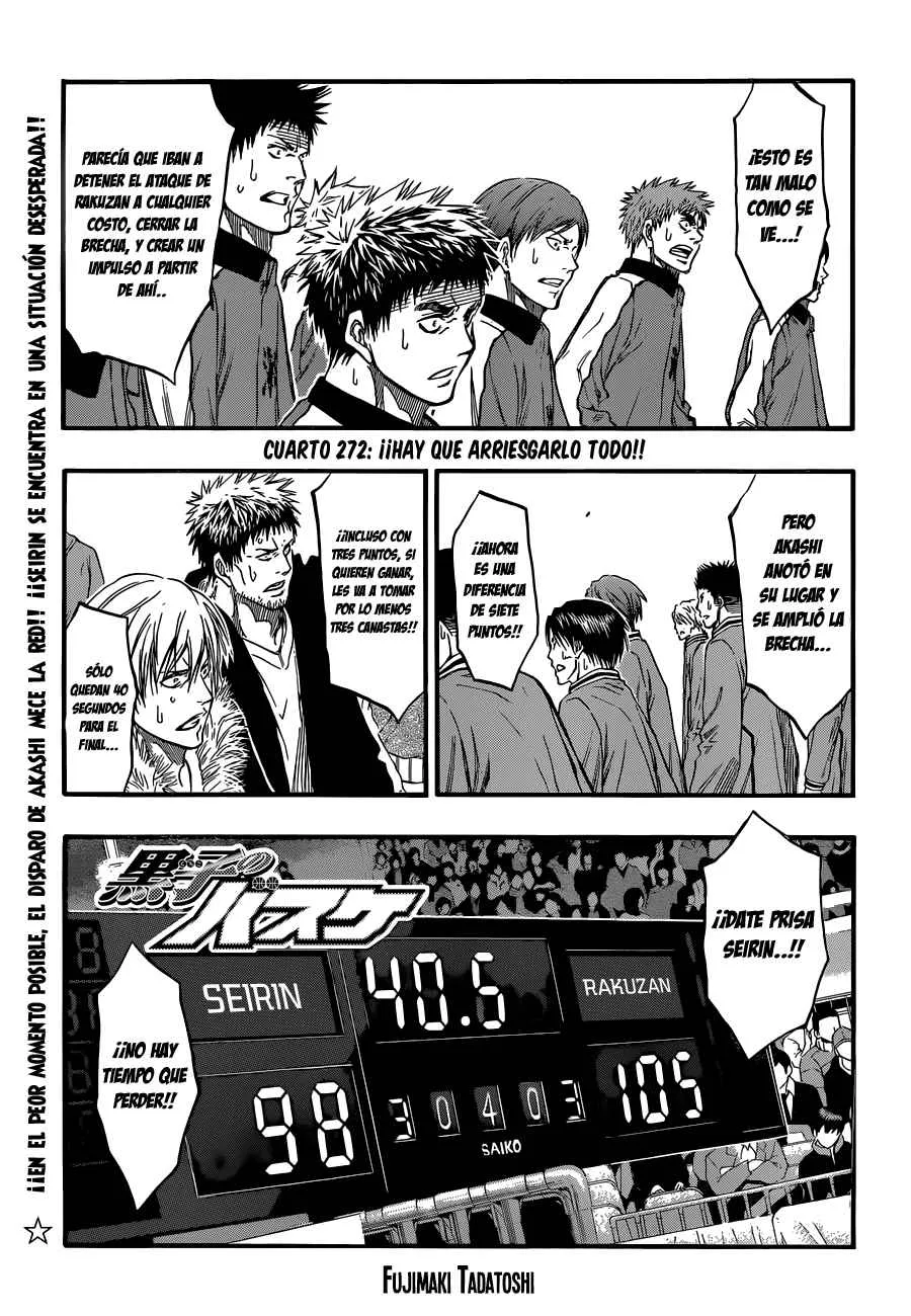 Kuroko no Basket Capítulo 272 en Línea - página 1