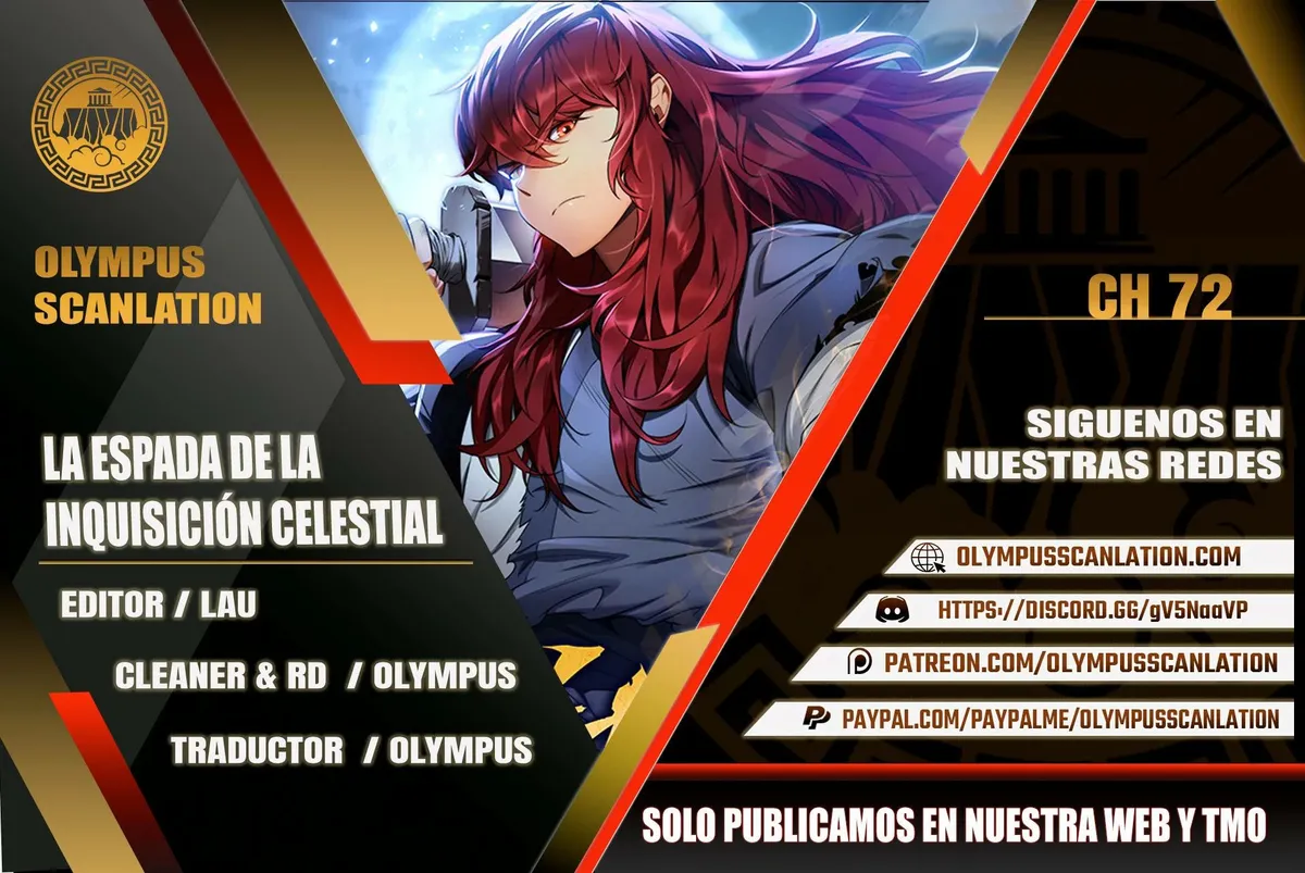La Espada de la Inquisición Celestial Capítulo 72 en Línea - página 1