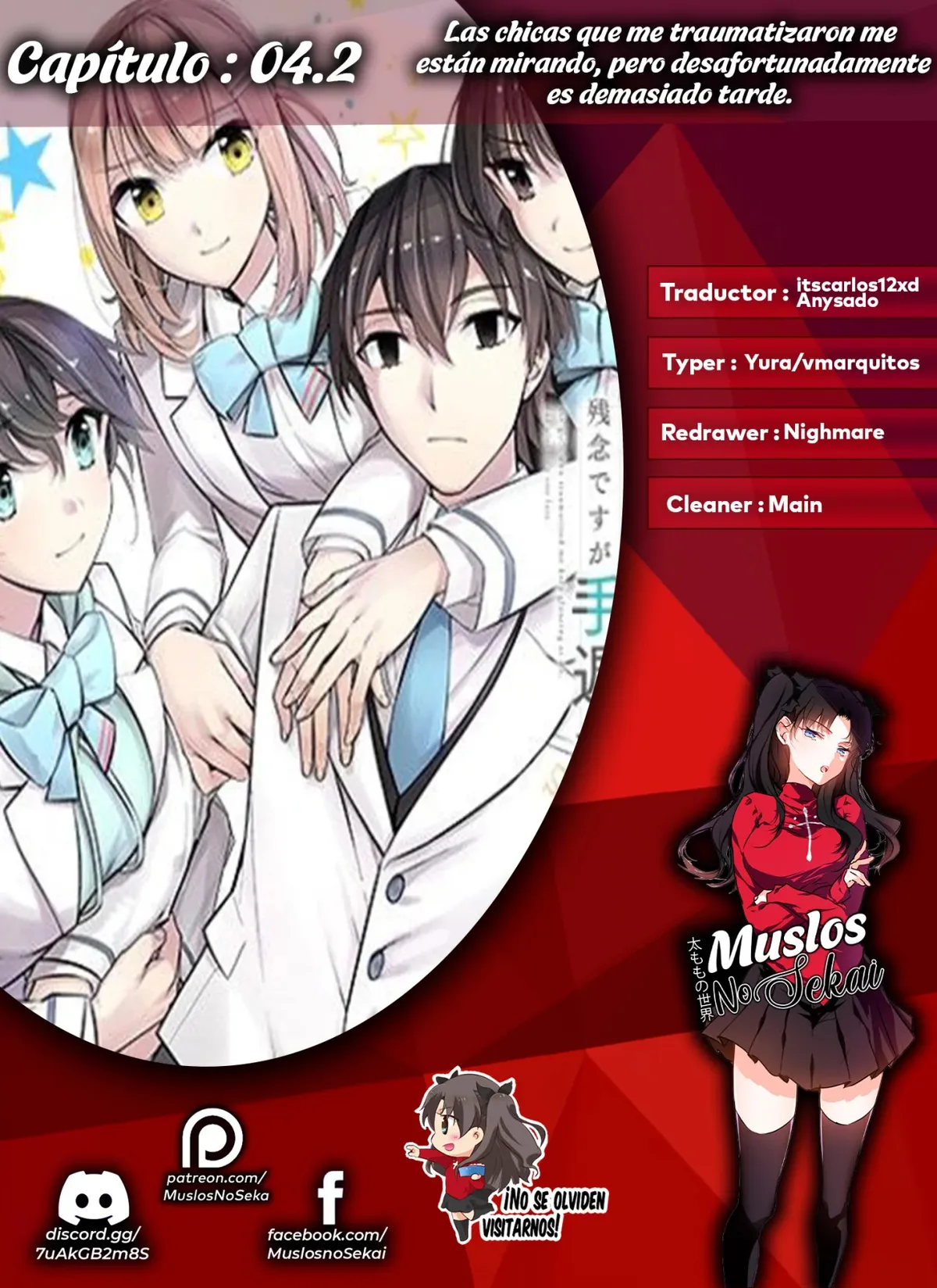 Las chicas que me traumatizaron me están mirando, pero desafortunadamente es demasiado tarde. (Manga) Capítulo 4.2 en Línea - página 1