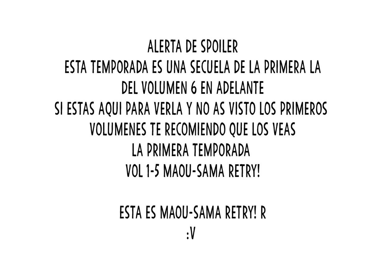 Maou-Sama Retry! R Capítulo 1 en Línea - página 1