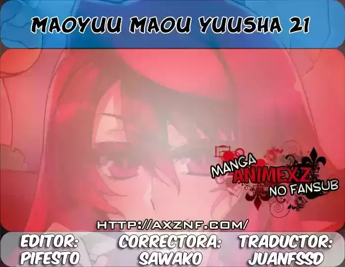Maoyuu Maou Yuusha - "Kono Watashi no Mono Tonare, Yuusha yo" "Kotowaru!" Capítulo 21 en Línea - página 1