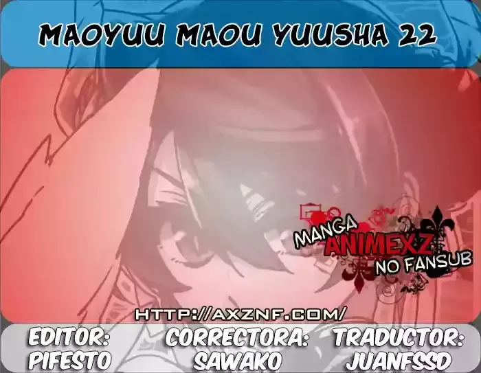 Maoyuu Maou Yuusha - "Kono Watashi no Mono Tonare, Yuusha yo" "Kotowaru!" Capítulo 22 en Línea - página 1
