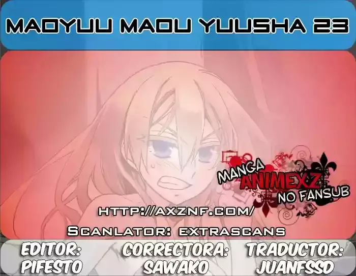 Maoyuu Maou Yuusha - "Kono Watashi no Mono Tonare, Yuusha yo" "Kotowaru!" Capítulo 23 en Línea - página 1