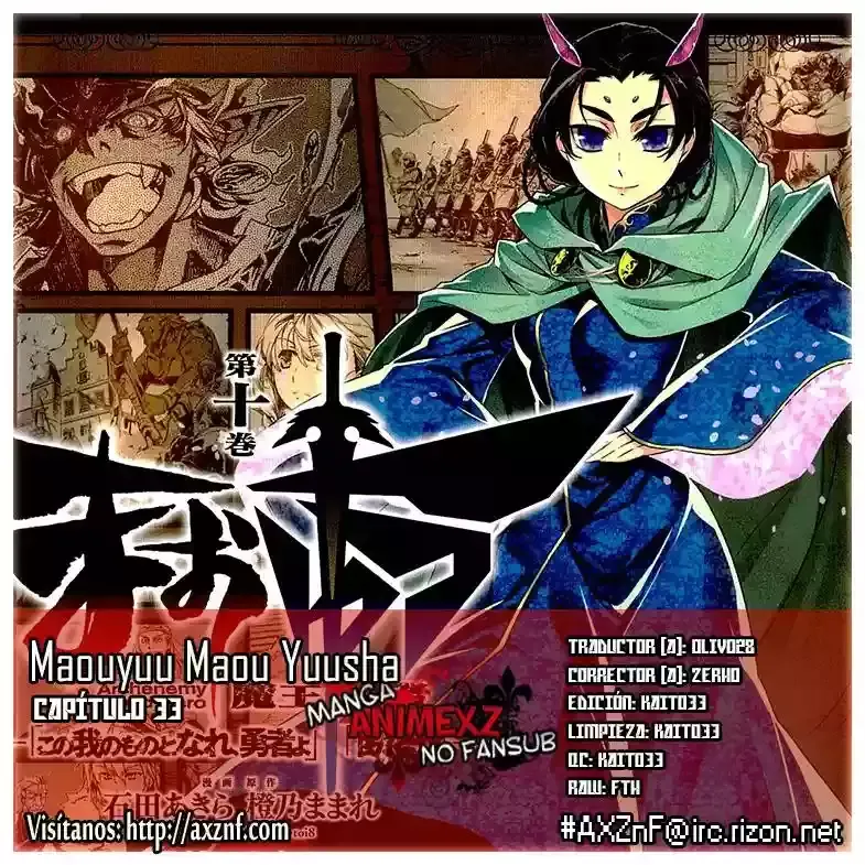 Maoyuu Maou Yuusha - "Kono Watashi no Mono Tonare, Yuusha yo" "Kotowaru!" Capítulo 33 en Línea - página 1
