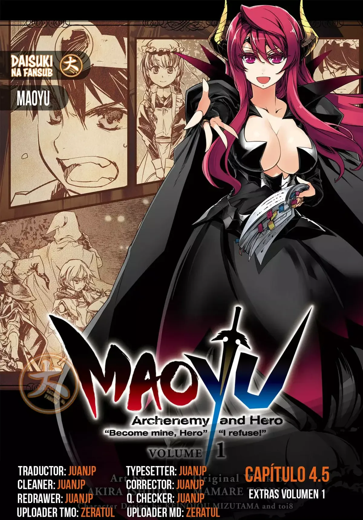 Maoyuu Maou Yuusha - "Kono Watashi no Mono Tonare, Yuusha yo" "Kotowaru!" Capítulo 4.5 en Línea - página 1