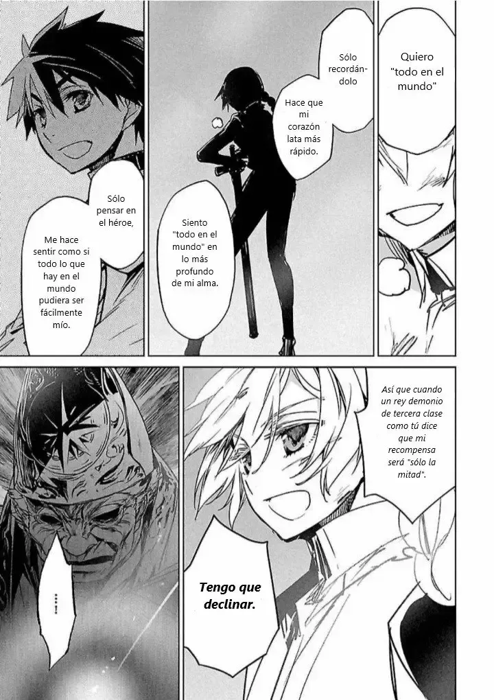 Maoyuu Maou Yuusha - "Kono Watashi no Mono Tonare, Yuusha yo" "Kotowaru!" Capítulo 57.2 en Línea - página 1