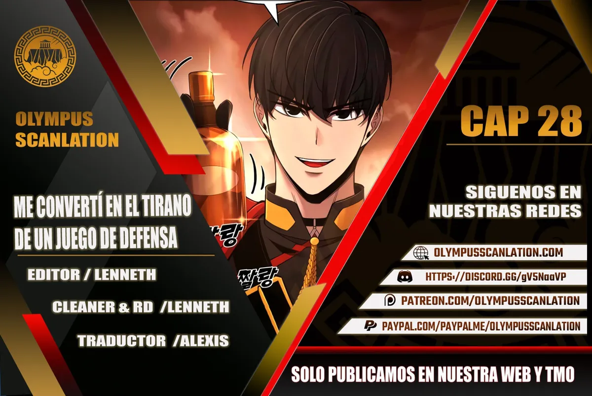 Me convertí en el tirano de un juego de defensa Capítulo 28 en Línea - página 1